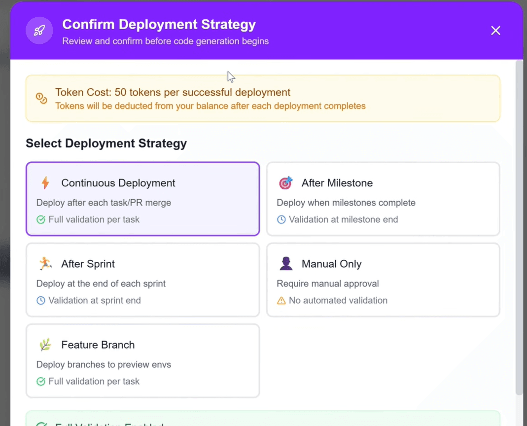 Select Deployment Strategy